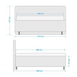 Loftscape Polsterbett McLoud - Hellgrau - 200 x 200cm 11 Loftscape Polsterbett McLoud - Hellgrau - 200 x 200cm -Deutschland Betten Verkäufe 2022 1000230561 210713 08432900283 SKETCH DETAILS P000000001000230561 sketch