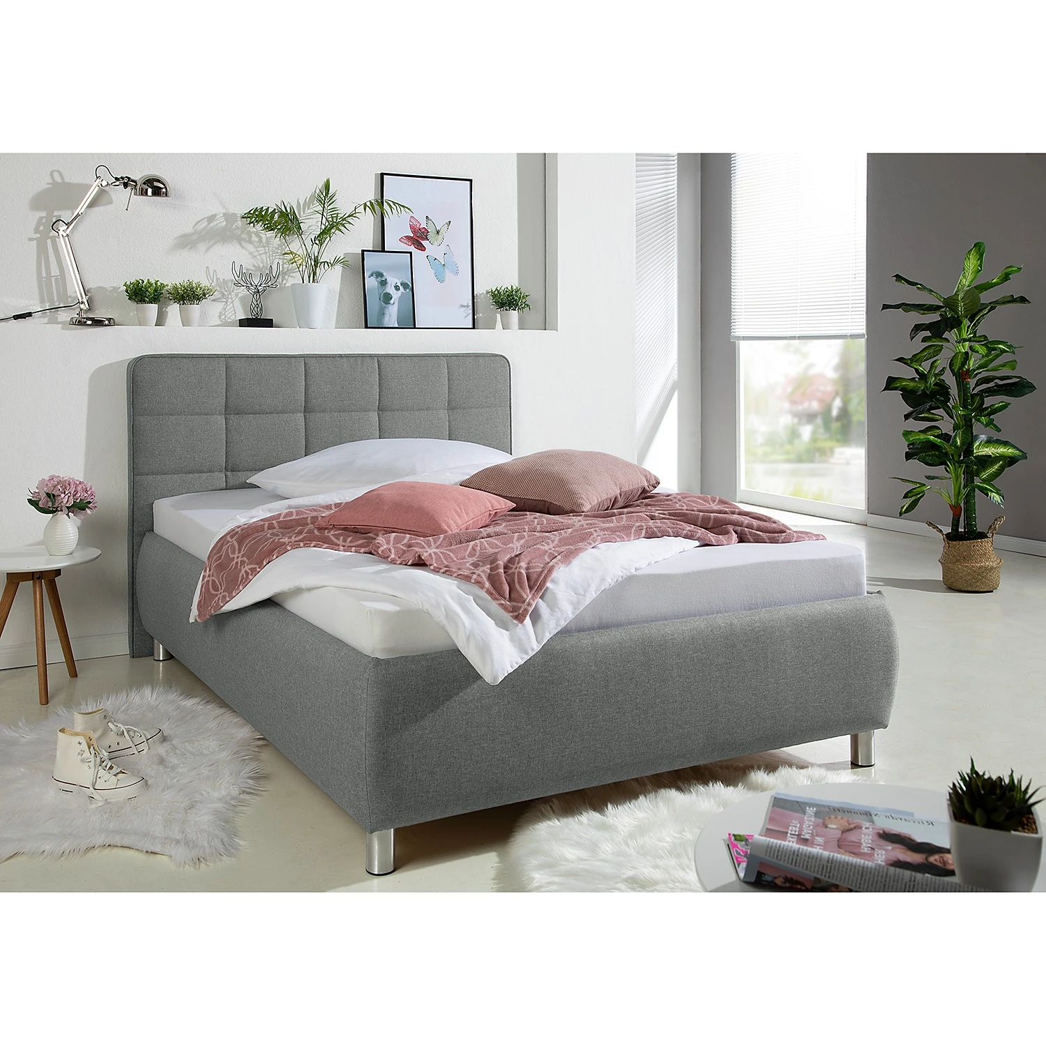 Loftscape Polsterbett Beeston Hill - Grau - 140 x 200cm 4 Loftscape Polsterbett Beeston Hill - Grau - 140 x 200cm – Bild 2