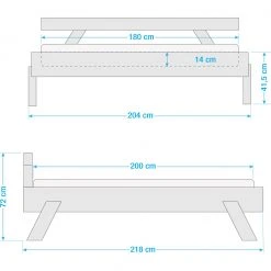 Loftscape Massivholzbett Yorkmount -Deutschland Betten Verkäufe 2022 1000232396 210114 12571200053 SKETCH DETAILS P000000001000232396 sketch
