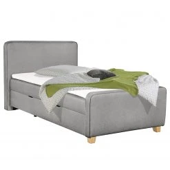Loftscape Boxspringbett Susville - Hellgrau - 120 x 200cm