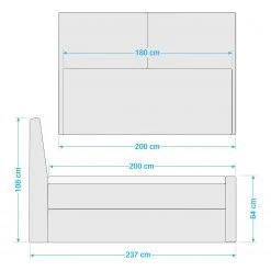 Loftscape Polsterbett Tusson - Dunkelgrau -Deutschland Betten Verkäufe 2022 1000235433 201222 15473100154 SKETCH DETAILS P000000001000235433 sketch