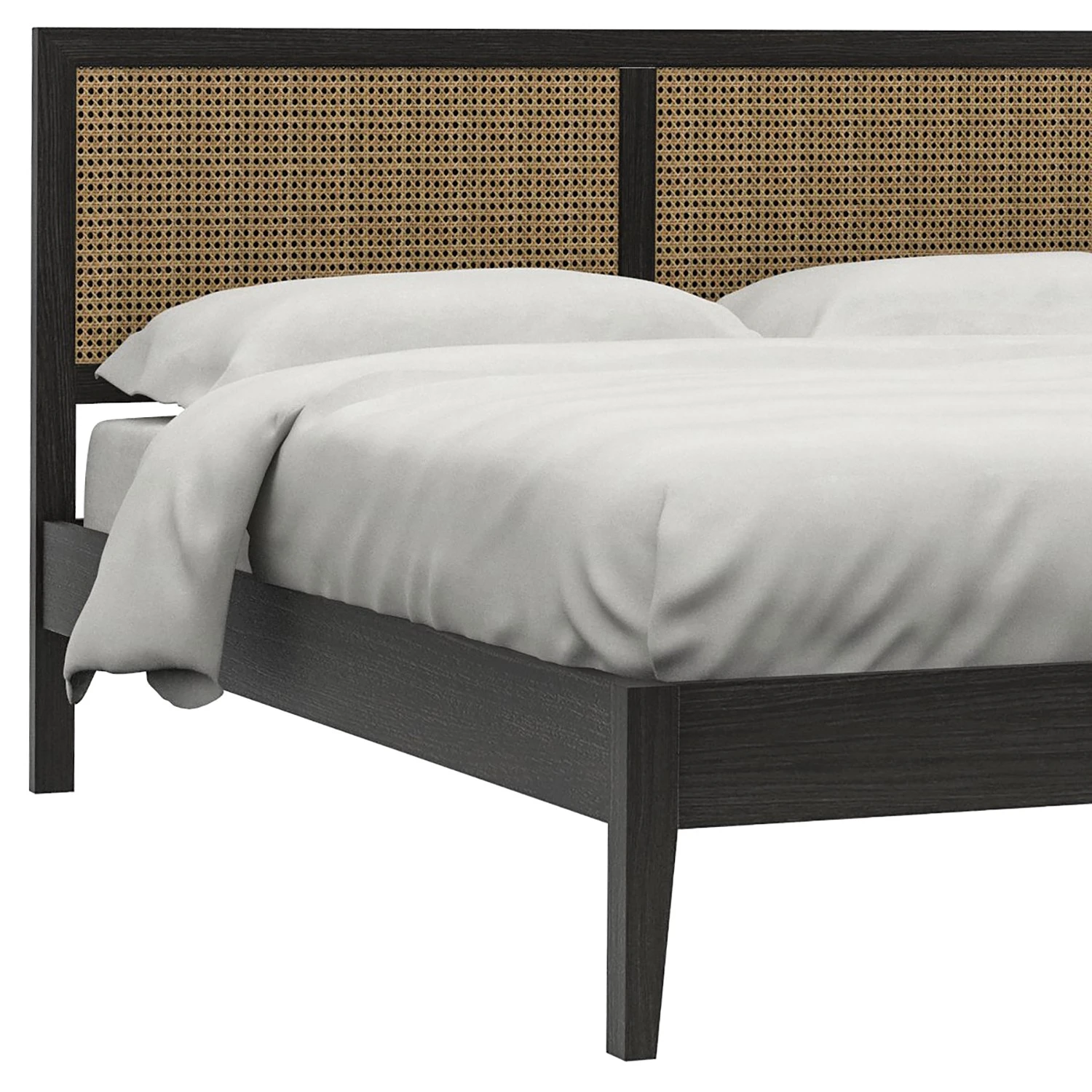 Studio Copenhagen Bett Canee - Wiener Geflecht / Echtholzfurnier - Natur / Eiche Schwarz 6 Studio Copenhagen Bett Canee - Wiener Geflecht / Echtholzfurnier - Natur / Eiche Schwarz – Bild 4