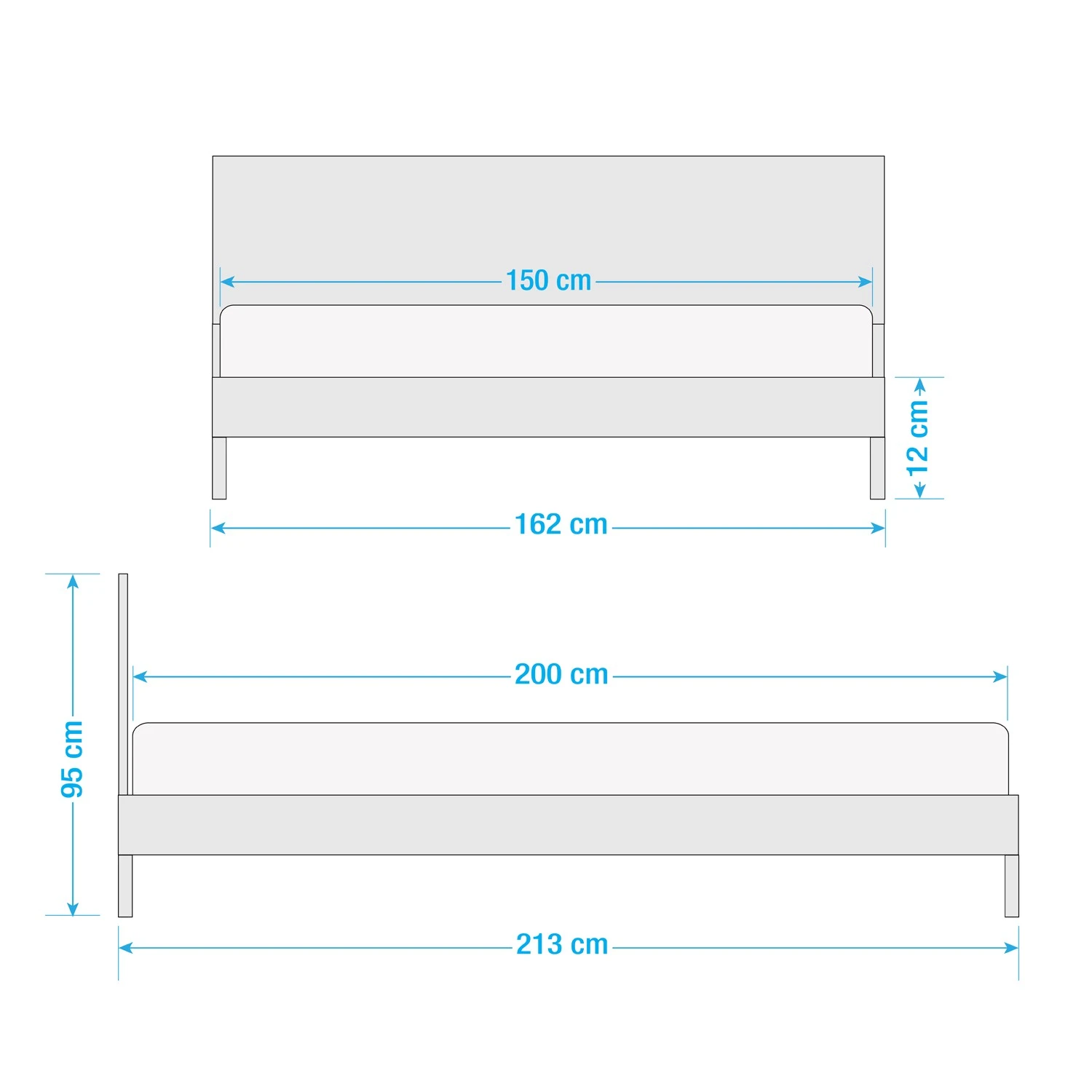 Studio Copenhagen Bett Canee - Wiener Geflecht / Echtholzfurnier - Natur / Eiche Schwarz 7 Studio Copenhagen Bett Canee - Wiener Geflecht / Echtholzfurnier - Natur / Eiche Schwarz – Bild 5