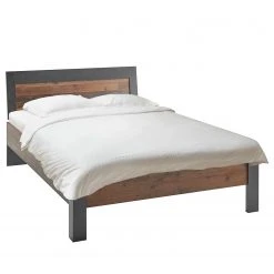 Red Living Bettgestell Buzan I - Altholz Dekor / Anthrazit