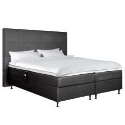 Loftscape Boxspringbett Machala - Dunkelgrau - 180 x 200cm