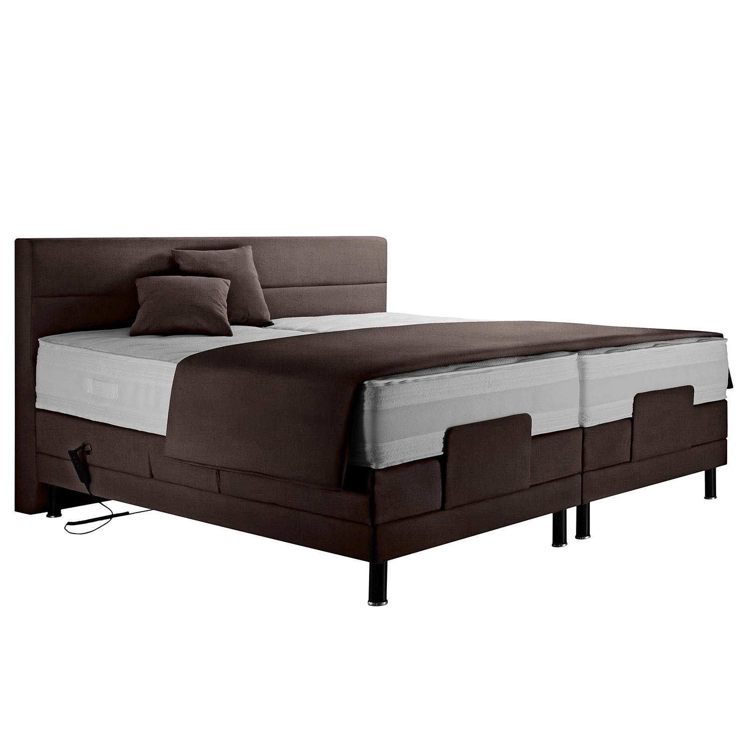 Loftscape Boxspringbett Celina - Dunkelbraun - 200 x 200cm - H4 3 Loftscape Boxspringbett Celina - Dunkelbraun - 200 x 200cm - H4