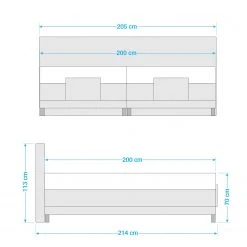 Loftscape Boxspringbett Celina - Dunkelbraun - 200 x 200cm - H4 7 Loftscape Boxspringbett Celina - Dunkelbraun - 200 x 200cm - H4 -Deutschland Betten Verkäufe 2022 1000273185 210625 11312500297 SKETCH DETAILS P000000001000273185 sketch