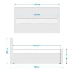 Loftscape Boxspringbett Calina - Anthrazit - 180 x 200cm - H3 9 Loftscape Boxspringbett Calina - Anthrazit - 180 x 200cm - H3 -Deutschland Betten Verkäufe 2022 1000273205 210625 11312800372 SKETCH DETAILS P000000001000273205 sketch
