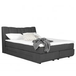 Loftscape Boxspringbett Acworth - Dunkelgrau - 180 x 200cm - H2