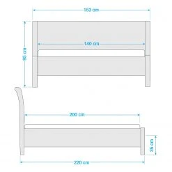 Ars Natura Loombett Den Haag - 140 x 200cm -Deutschland Betten Verkäufe 2022 1000280663 220218 500 SKETCH DETAILS P000000001000280663 sketch