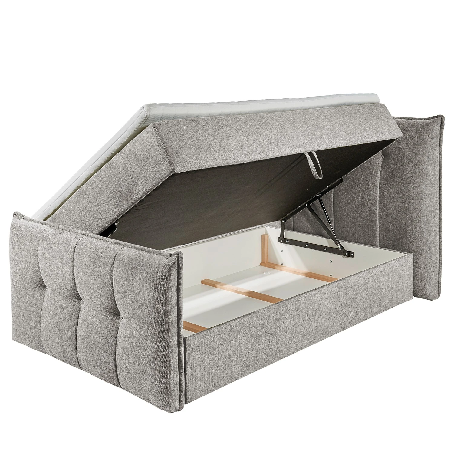 Loftscape Polsterbett Darlington - Silber - 140 x 200cm 5 Loftscape Polsterbett Darlington - Silber - 140 x 200cm – Bild 3