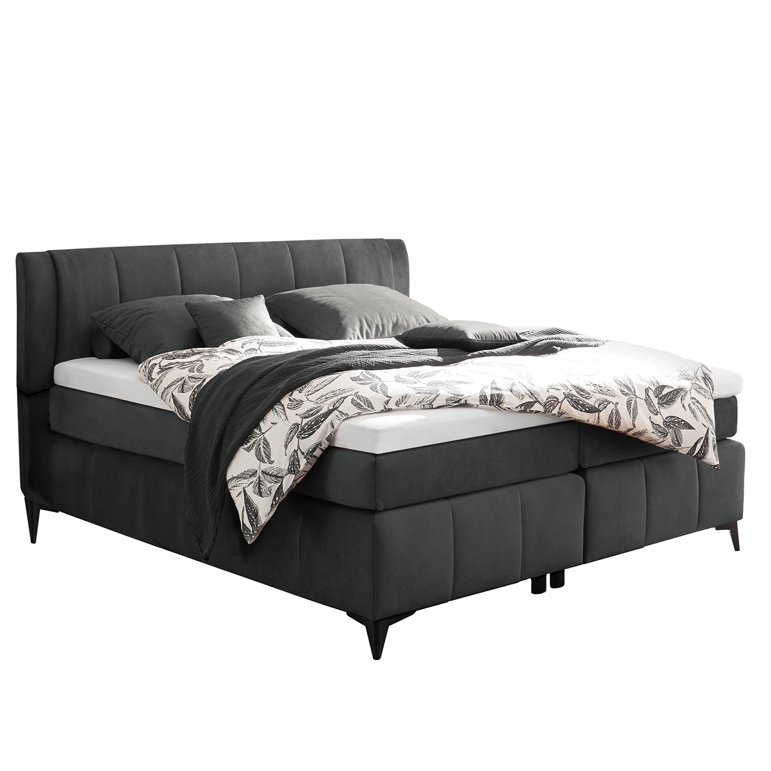 Loftscape Boxspringbett Dublin - Anthrazit - 180 x 200cm 3 Loftscape Boxspringbett Dublin - Anthrazit - 180 x 200cm