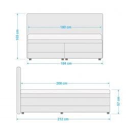 Loftscape Boxspringbett Falkland - Grau - 180 x 200cm -Deutschland Betten Verkäufe 2022 1000281891 210916 10545900634 SKETCH DETAILS P000000001000281891 sketch