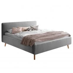 Meise.möbel Polsterbett Mattis II - Grau - 180 x 200cm