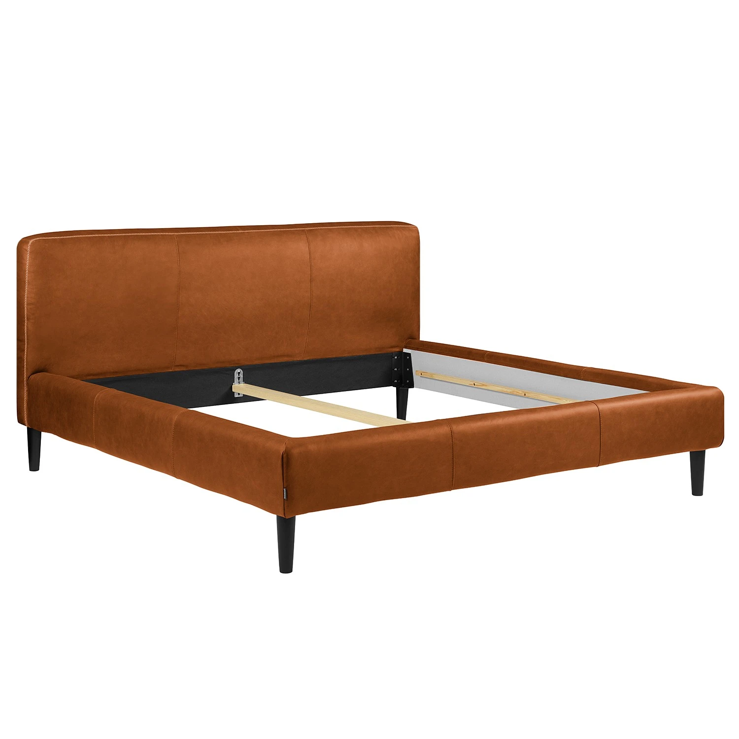 Studio Copenhagen Polsterbett Steve - Echtleder Jeen: Cognac - 180 x 200cm 6 Studio Copenhagen Polsterbett Steve - Echtleder Jeen: Cognac - 180 x 200cm – Bild 4