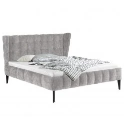 Studio Copenhagen Polsterbett Capri Dream - Flachgewebe Nona: Hellgrau - 180 x 200cm