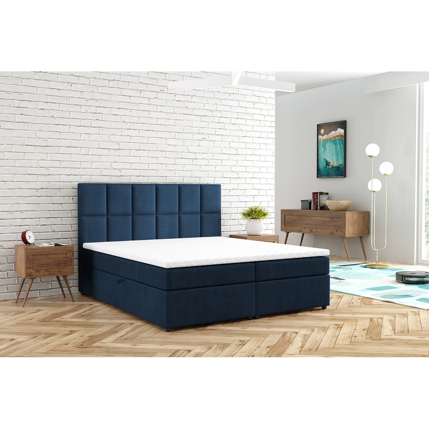 Loftscape Boxspringbett Fira - Blau - 180 x 200cm 4 Loftscape Boxspringbett Fira - Blau - 180 x 200cm – Bild 2