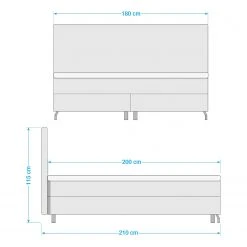 Wimex Boxspringbett Halmstad - 180 x 200cm - Kaltschaumtopper -Deutschland Betten Verkäufe 2022 1000313186 220107 08170100621 SKETCH DETAILS P000000001000313186 sketch