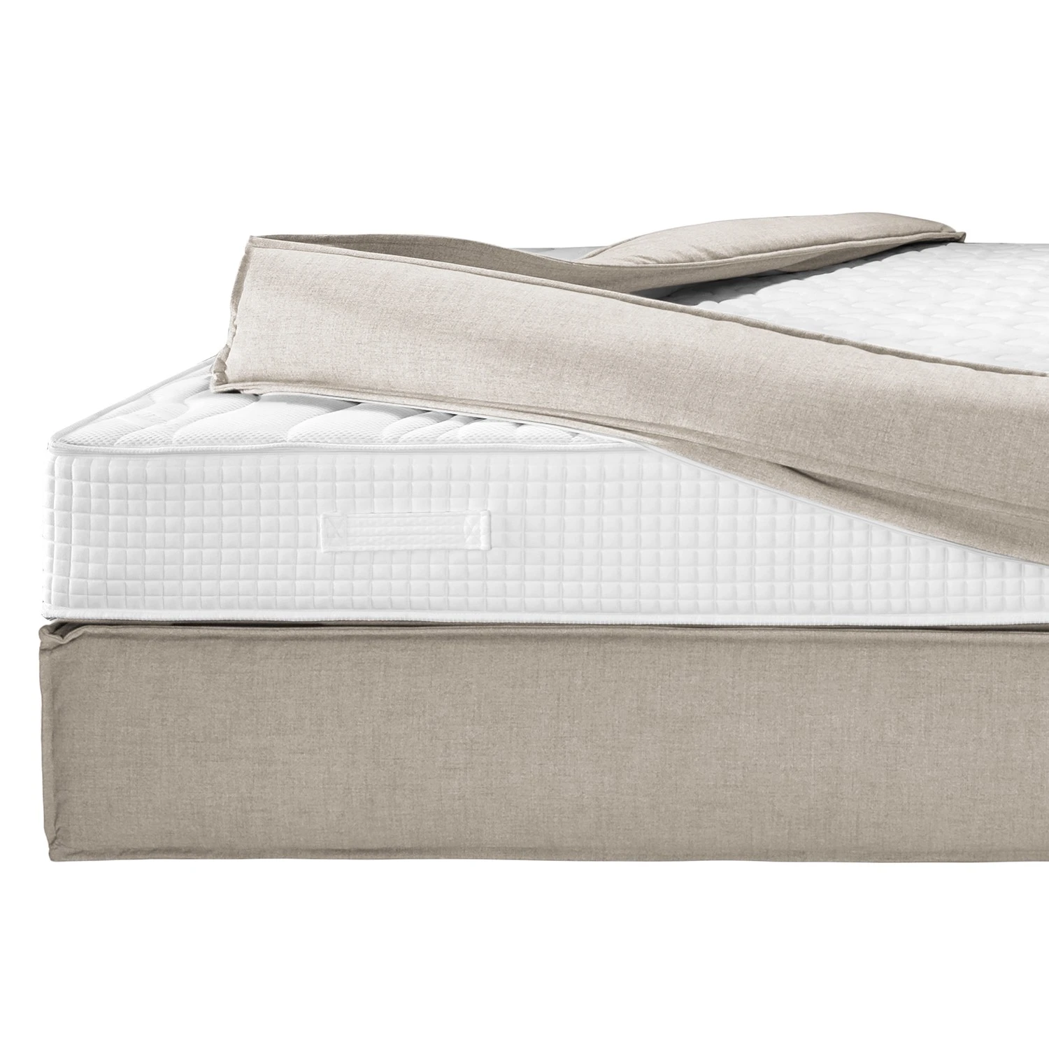 Boxspringbett Kinx - Stoff KINX: Beige - 180 x 200cm - H3 - 130 cm 18 Boxspringbett Kinx - Stoff KINX: Beige - 180 x 200cm - H3 - 130 cm – Bild 16