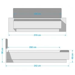 Loftscape Bettgestell Jördis I - 180 x 200cm -Deutschland Betten Verkäufe 2022 1000324977 220117 082156000576 SKETCH DETAILS P000000001000324977 sketch