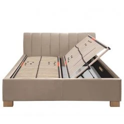 Mørteens Polsterbett Larisa - Samt Ravi: Beige - 180 x 200cm - Mit Stauraum -Deutschland Betten Verkäufe 2022 1000325157 220217 070 DETAILS P000000001000325157