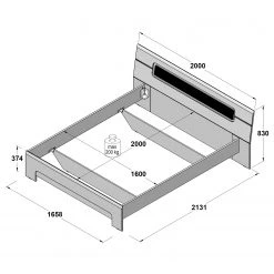 Loftscape Bettgestell Tandel 7 Loftscape Bettgestell Tandel -Deutschland Betten Verkäufe 2022 1000325250 220121 150521000500 SKETCH DETAILS P000000001000325250 sketch