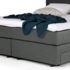 Loftscape Boxspringbett Speedy III - mit Beleuchtung - Flachgewebe Kora: Grau - H2 -Deutschland Betten Verkäufe 2022 1000329021 220203 1642060050 DETAILS P000000001000329021