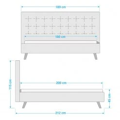 Neue Modular Polsterbett Fano II - 180 x 200cm -Deutschland Betten Verkäufe 2022 1000330243 220211 500 SKETCH DETAILS P000000001000330243 sketch