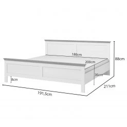 Loftscape Bettgestell Emmanuela - Eiche Weiß Dekor - 180 x 200cm 9 Loftscape Bettgestell Emmanuela - Eiche Weiß Dekor - 180 x 200cm -Deutschland Betten Verkäufe 2022 1000335868 220225 500 SKETCH DETAILS P000000001000335868 sketch