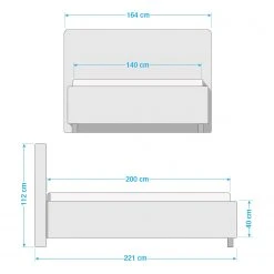 Trendline by ADA Polsterbett Peggy - Beige - 140 x 200cm - H3 19 Trendline by ADA Polsterbett Peggy - Beige - 140 x 200cm - H3 -Deutschland Betten Verkäufe 2022 1000338185 220503 500 SKETCH DETAILS P000000001000338185 sketch