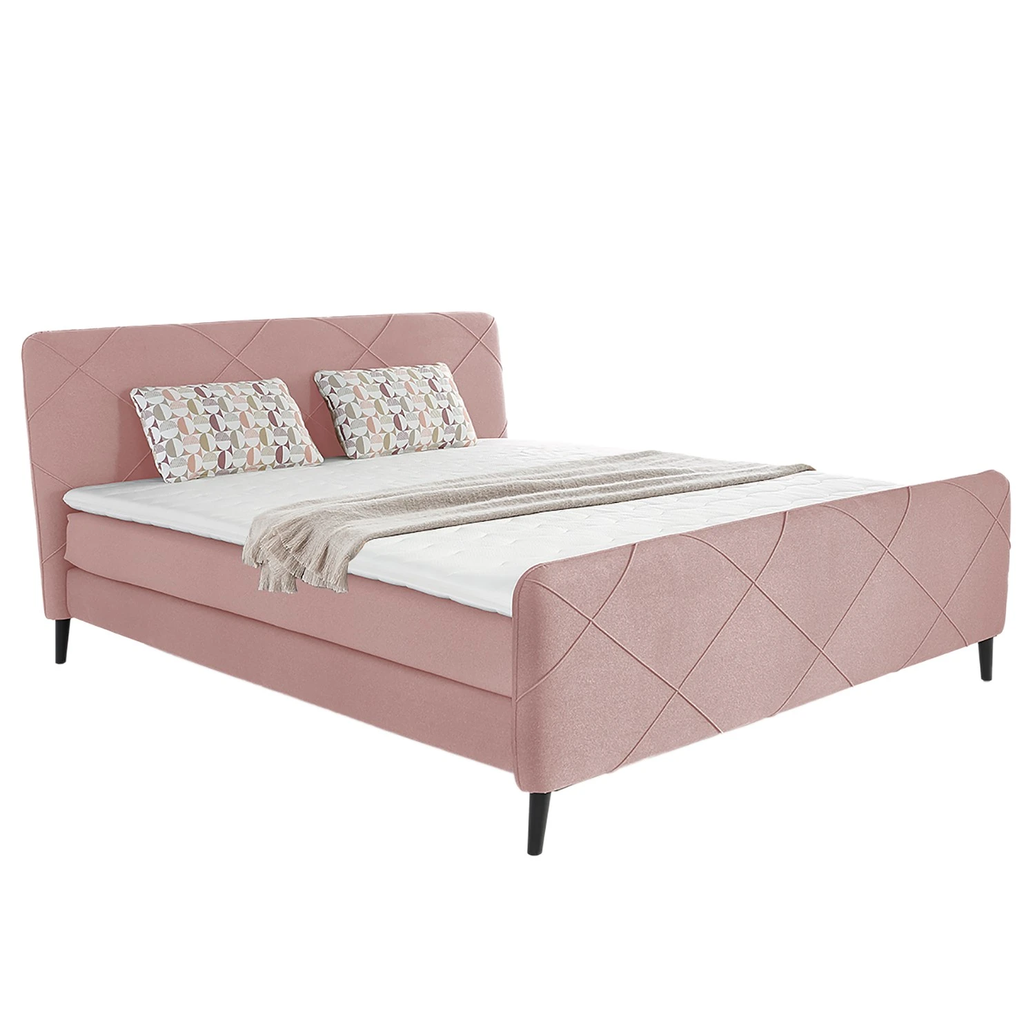 Loftscape Boxspringbett Perez - Rosa - 180 x 200cm 3 Loftscape Boxspringbett Perez - Rosa - 180 x 200cm