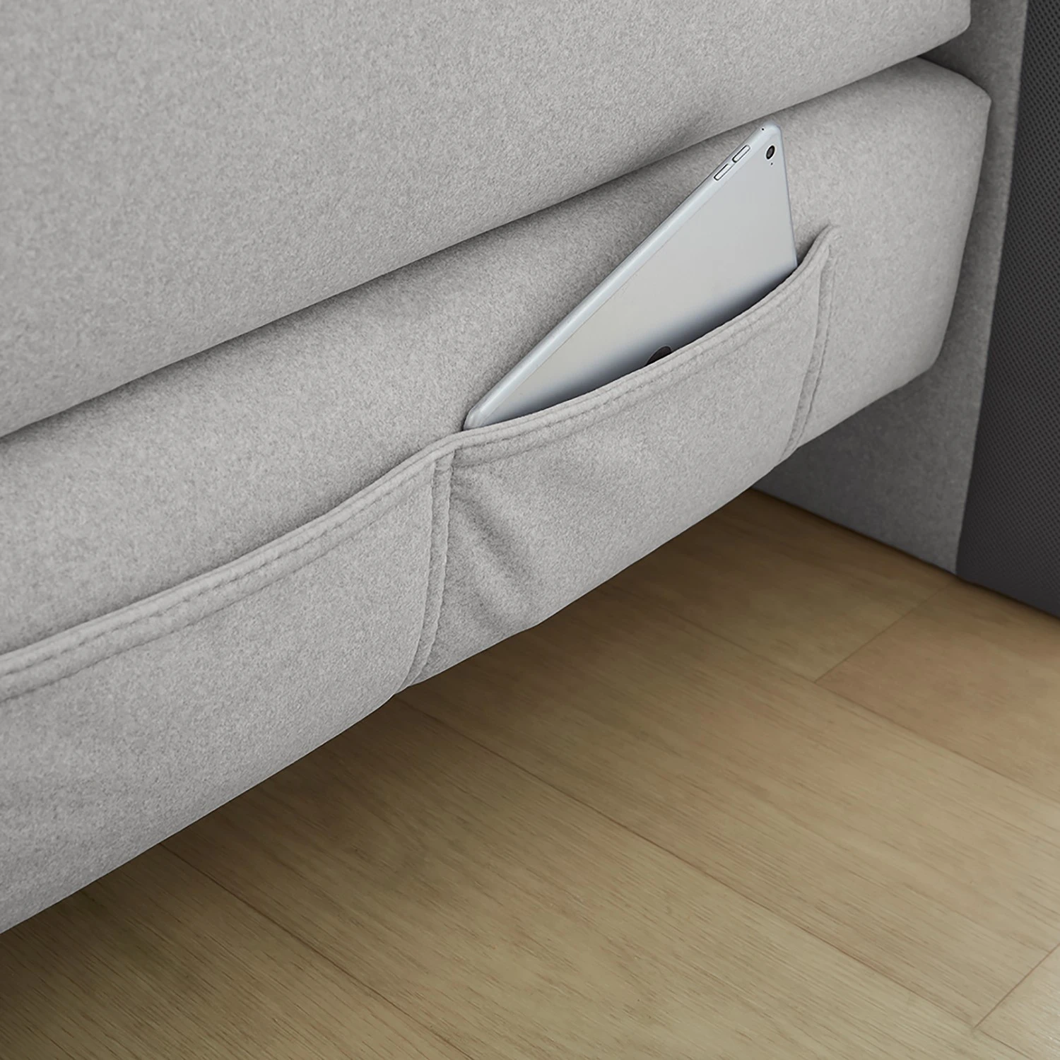 Loftscape Boxspringbett Nirvana - Hellgrau - Doppelmatratze H3/H4 10 Loftscape Boxspringbett Nirvana - Hellgrau - Doppelmatratze H3/H4 – Bild 8