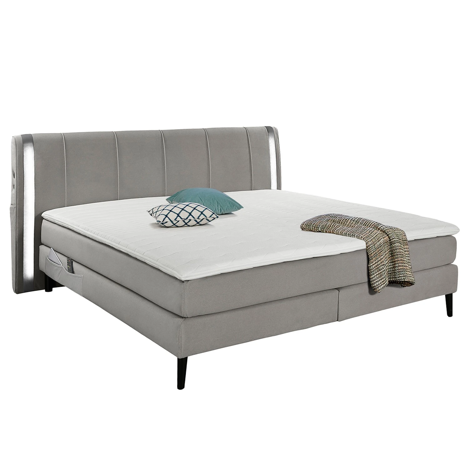 Loftscape Boxspringbett Nirvana - Grau - H4 3 Loftscape Boxspringbett Nirvana - Grau - H4