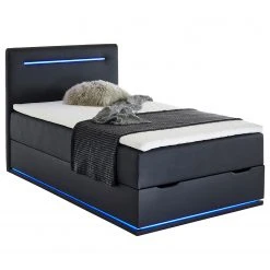 Meise.möbel Boxspringbett Sunshine - Schwarz - 120 x 200cm