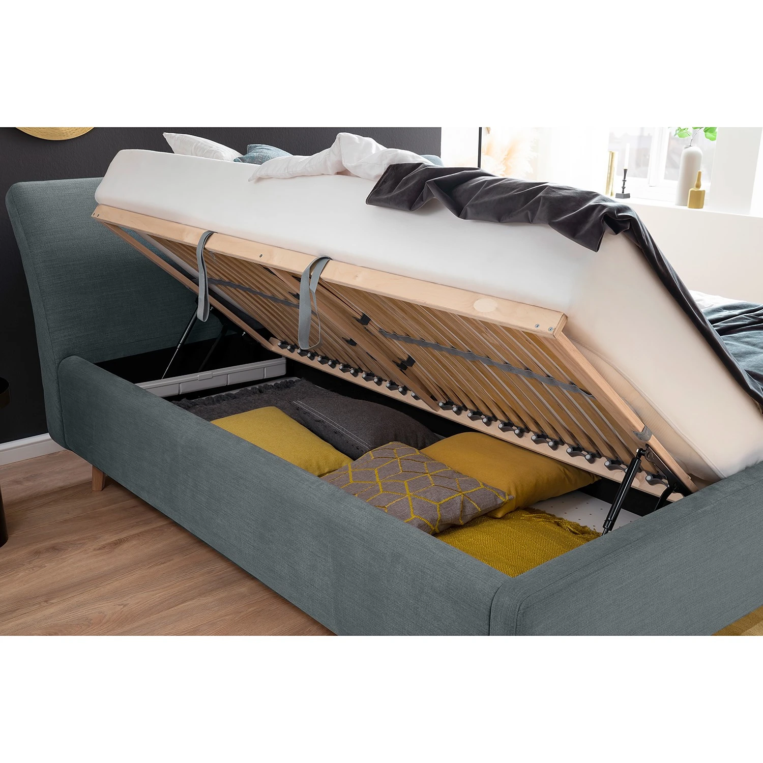 Meise.möbel Polsterbett Mila I - Grau - 180 x 200cm 11 Meise.möbel Polsterbett Mila I - Grau - 180 x 200cm – Bild 9