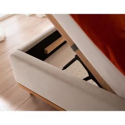 Meise.möbel Polsterbett Mila II - Beige / Eiche Natur - 180 x 200cm -Deutschland Betten Verkäufe 2022 1000350958 220622 042 DETAILS P000000001000350958