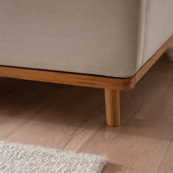 Meise.möbel Polsterbett Mila II - Beige / Eiche Natur - 180 x 200cm -Deutschland Betten Verkäufe 2022 1000350958 220622 043 DETAILS P000000001000350958