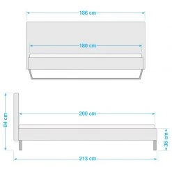 Meise.möbel Metallbett Boston IV - Kufen -Deutschland Betten Verkäufe 2022 1000352317 220617 500 SKETCH DETAILS P000000001000352317 sketch