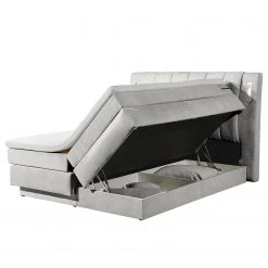 Loftscape Boxspringbett Smithers - Microvelours Thala: Silber -Deutschland Betten Verkäufe 2022 1000352948 220602 030 DETAILS P000000001000352948