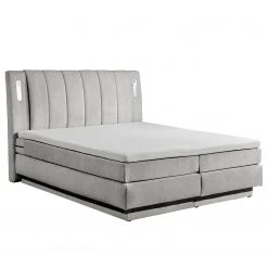 Loftscape Boxspringbett Smithers - Microvelours Thala: Silber -Deutschland Betten Verkäufe 2022 1000352948 220602 031 DETAILS P000000001000352948