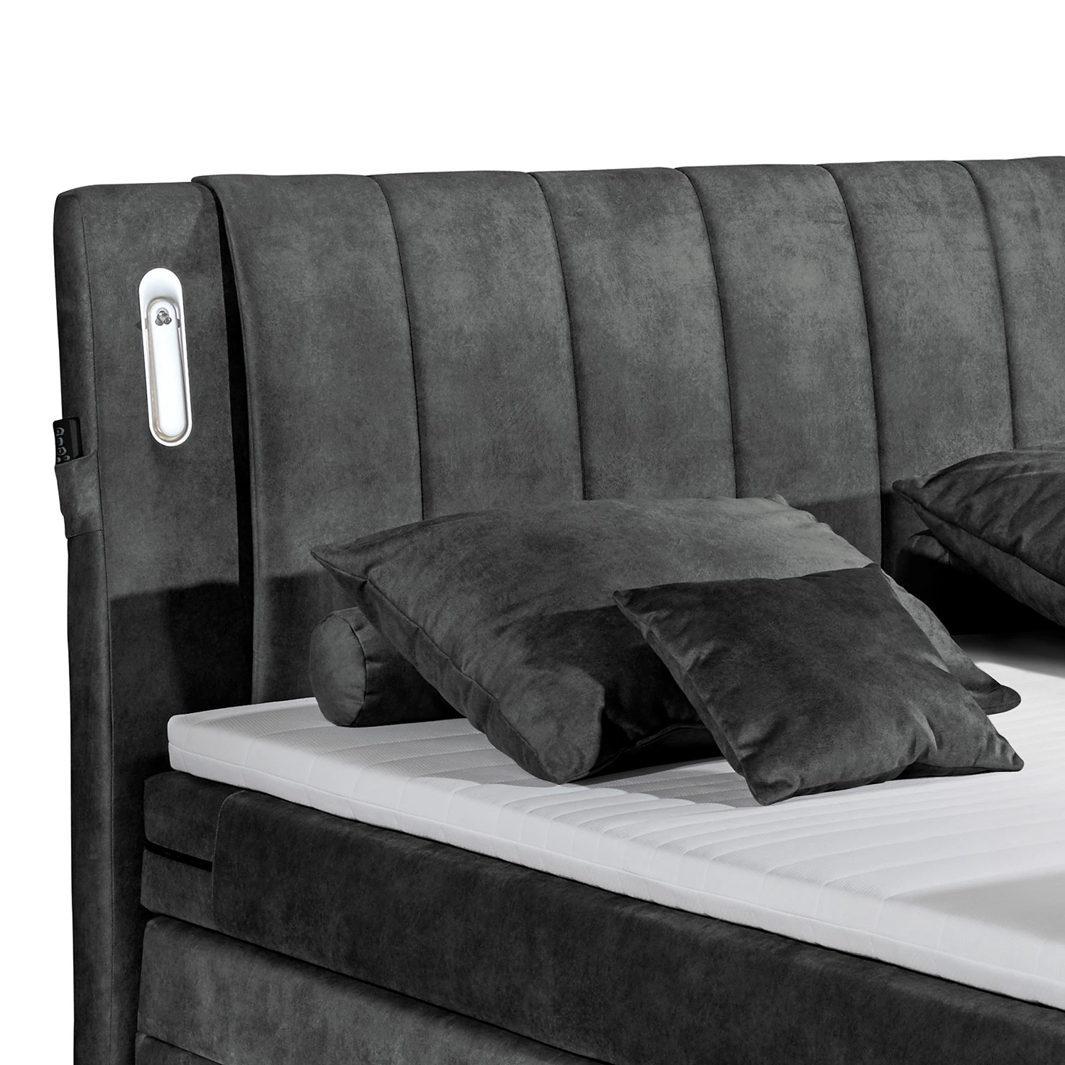 Loftscape Boxspringbett Touch II - Microfaser Salvo: Anthrazit 11 Loftscape Boxspringbett Touch II - Microfaser Salvo: Anthrazit – Bild 9