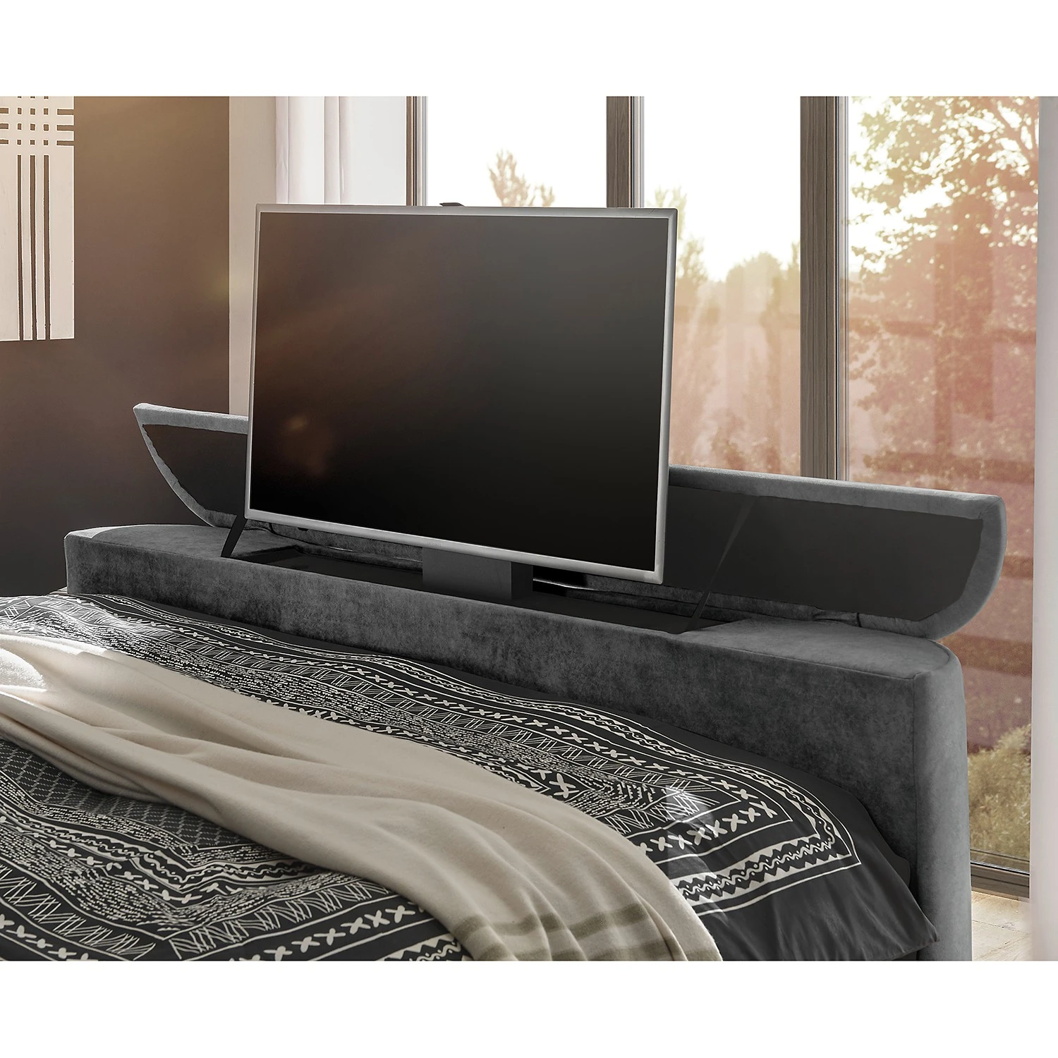 Loftscape Boxspringbett Touch II - Microfaser Salvo: Anthrazit 14 Loftscape Boxspringbett Touch II - Microfaser Salvo: Anthrazit – Bild 12