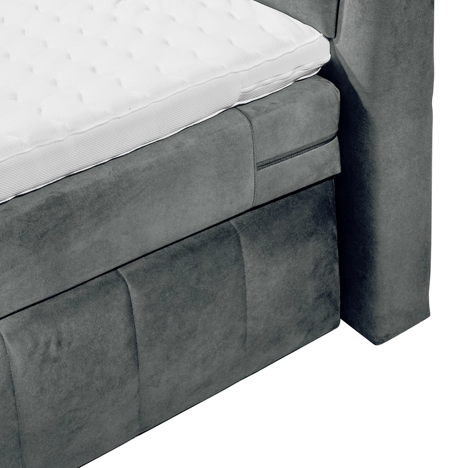 Loftscape Boxspringbett Empirial Night - Microfaser Salvo: Grau 7 Loftscape Boxspringbett Empirial Night - Microfaser Salvo: Grau – Bild 5