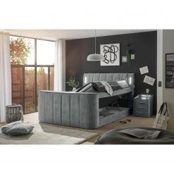 Loftscape Boxspringbett Touch I - Microfaser Salvo: Grau -Deutschland Betten Verkäufe 2022 1000352956 220602 023 MOOD DETAILS P000000001000352956 mood