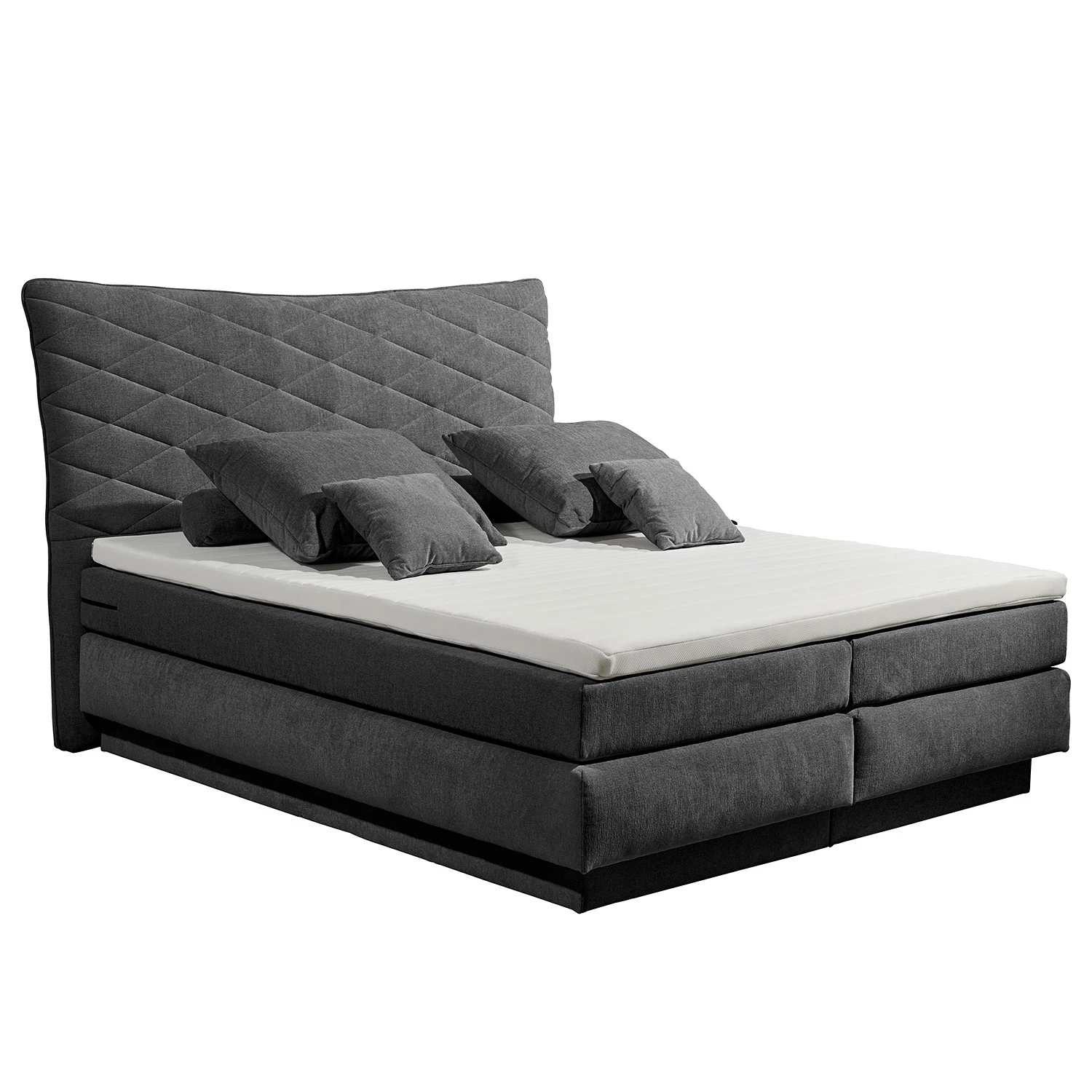 Loftscape Boxspringbett Viktor - Microvelours Thala: Anthrazit 3 Loftscape Boxspringbett Viktor - Microvelours Thala: Anthrazit