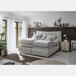 Loftscape Boxspringbett Valentia - Webstoff Raya: Silber -Deutschland Betten Verkäufe 2022 1000352966 220602 021 MOOD DETAILS P000000001000352966 mood