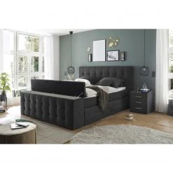 Loftscape Boxspringbett Trönö I - Microvelours Thala: Anthrazit -Deutschland Betten Verkäufe 2022 1000352981 220602 022 MOOD DETAILS P000000001000352981 mood