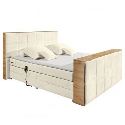 Loftscape Boxspringbett Sydney I - Webstoff Raya: Creme