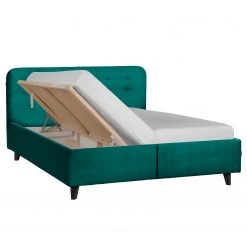 Tom Tailor Polsterbett Nordic Storage - Stoff TSV: 3 Petrol - 180 x 200cm - Mit Kopfteil - Mit Lattenrost & Matratze - H2 -Deutschland Betten Verkäufe 2022 1000353821 220901 040 DETAILS P000000001000353821