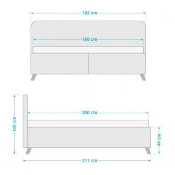 Tom Tailor Polsterbett Nordic Storage - Stoff TSV: 3 Petrol - 180 x 200cm - Mit Kopfteil - Mit Lattenrost & Matratze - H2 -Deutschland Betten Verkäufe 2022 1000353821 220901 500 SKETCH DETAILS P000000001000353821 sketch